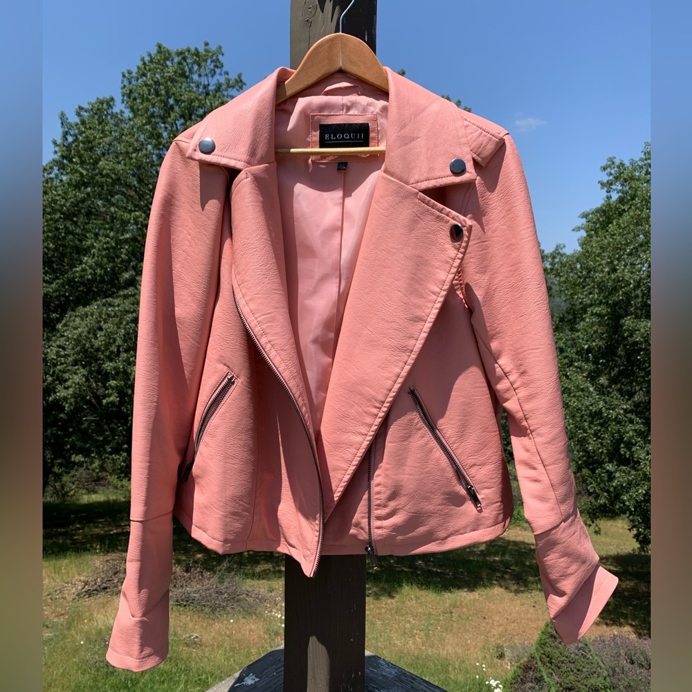Eloquii Plus Size Faux Moto Jacket - like new